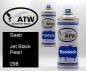 Preview: Saab, Jet Black Pearl, 298: 400ml Sprühdose + 400ml Klarlack - Set, von ATW Autoteile West.